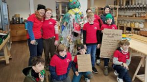 Naturschutzjugend im Einsatz: Mit   Müllmonster gegen die  Flut von Plastikmüll